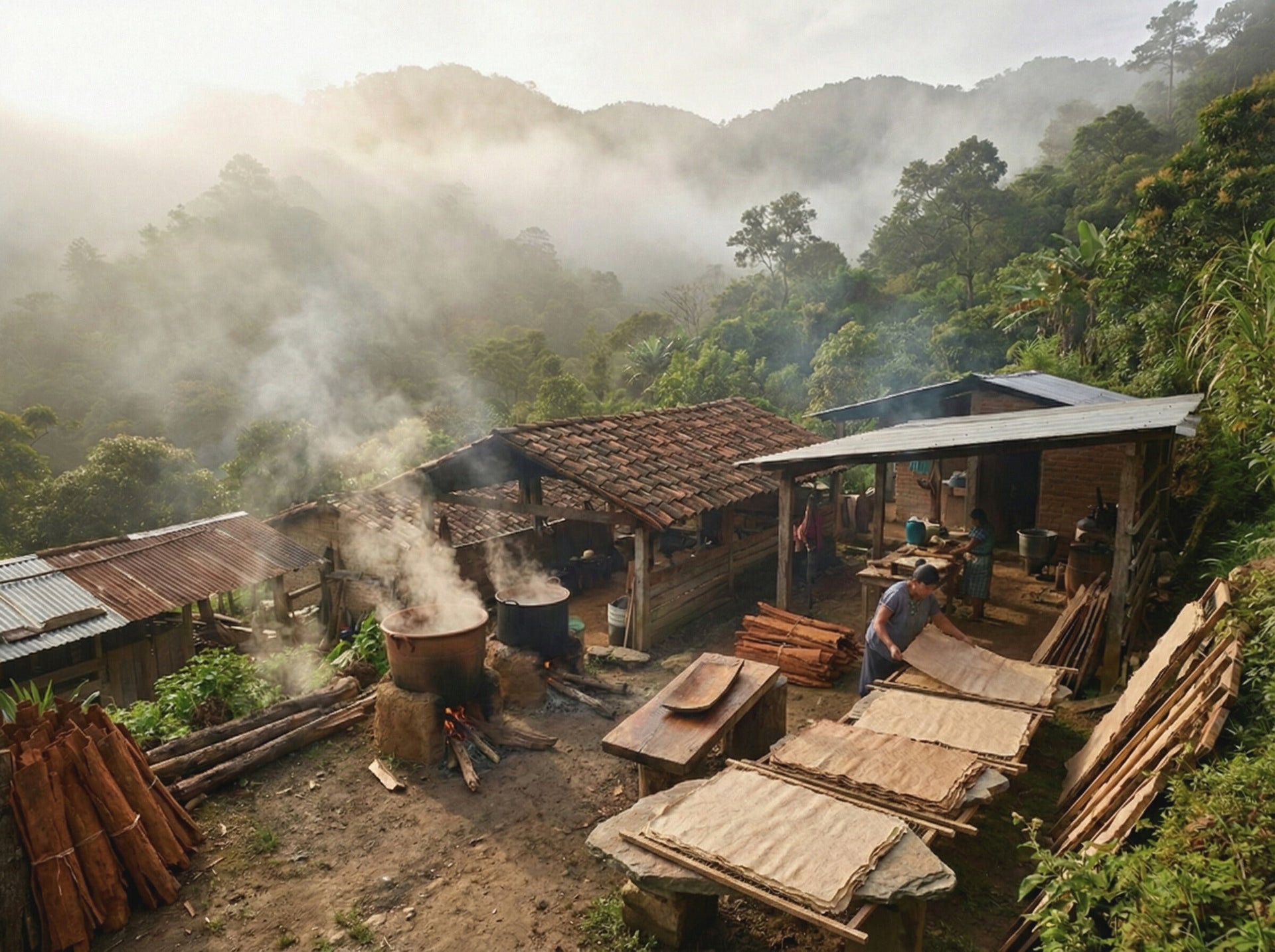 How It's Made - Amate Paper Wall Art, The Original Bark Art from San Pablito