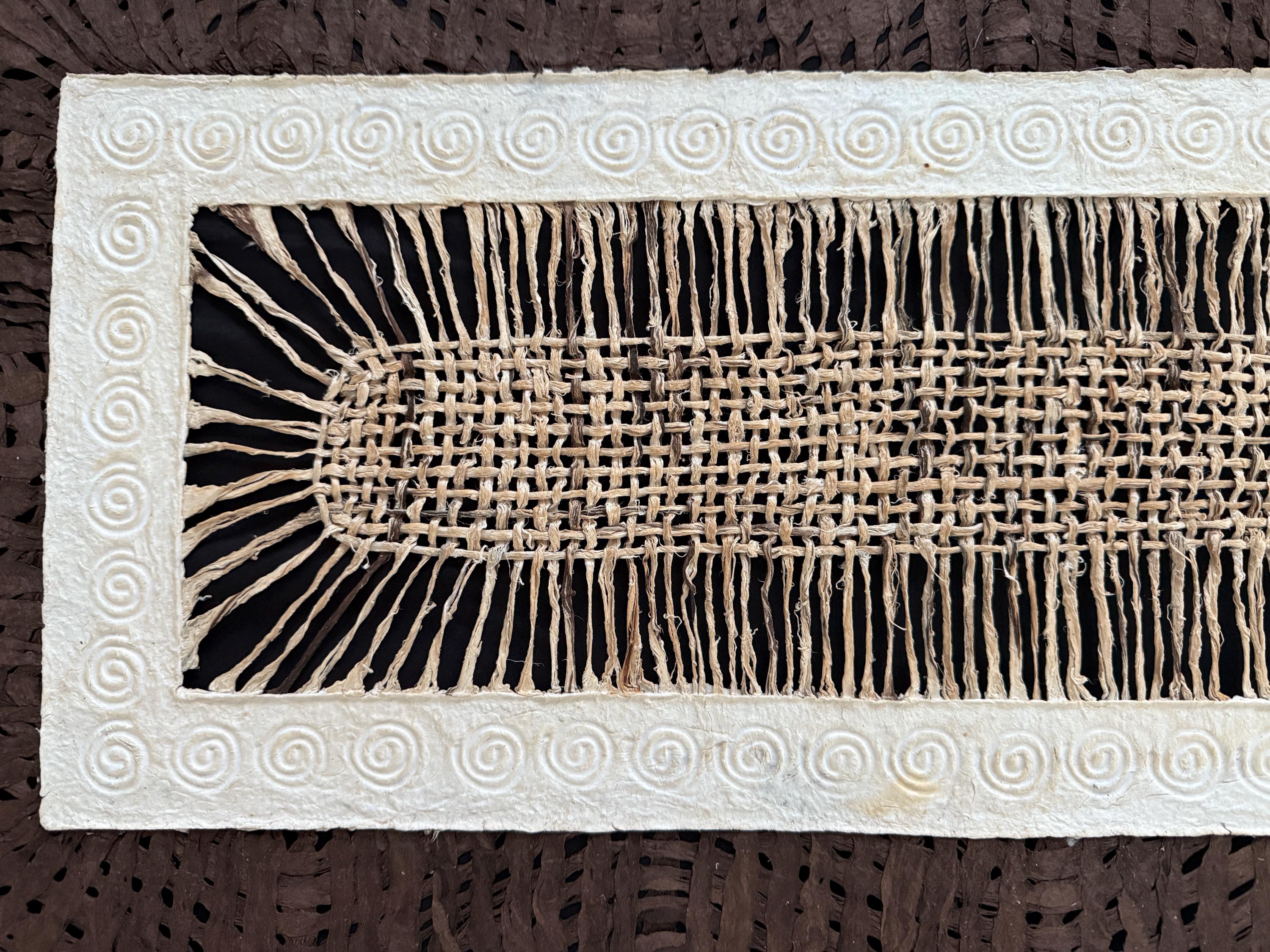 "Basket Weave" ∙ Amate Art  47"x15.5"  (Unframed)