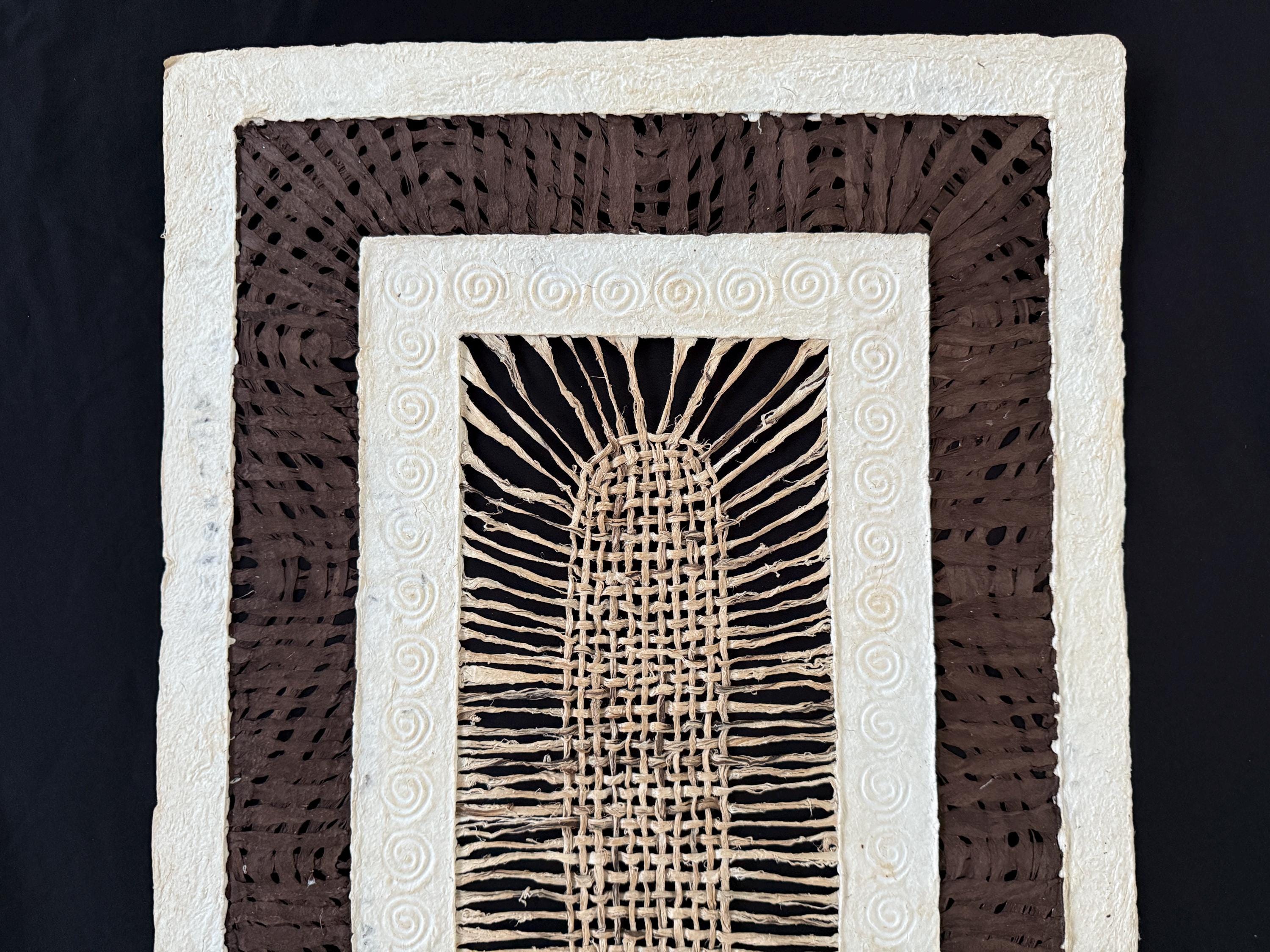 "Basket Weave" ∙ Amate Art  47"x15.5"  (Unframed)