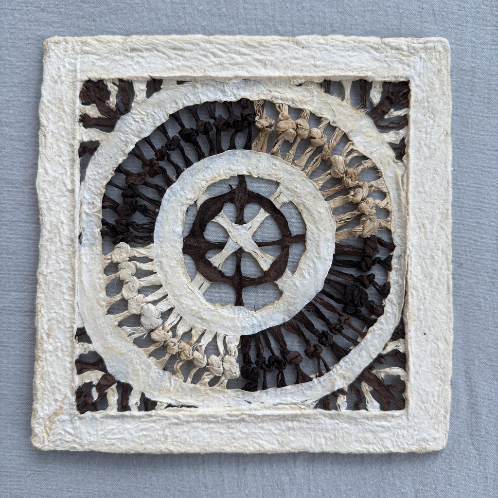 "Knot Weave" ∙ Amate Art  8"x8"  (Unframed)