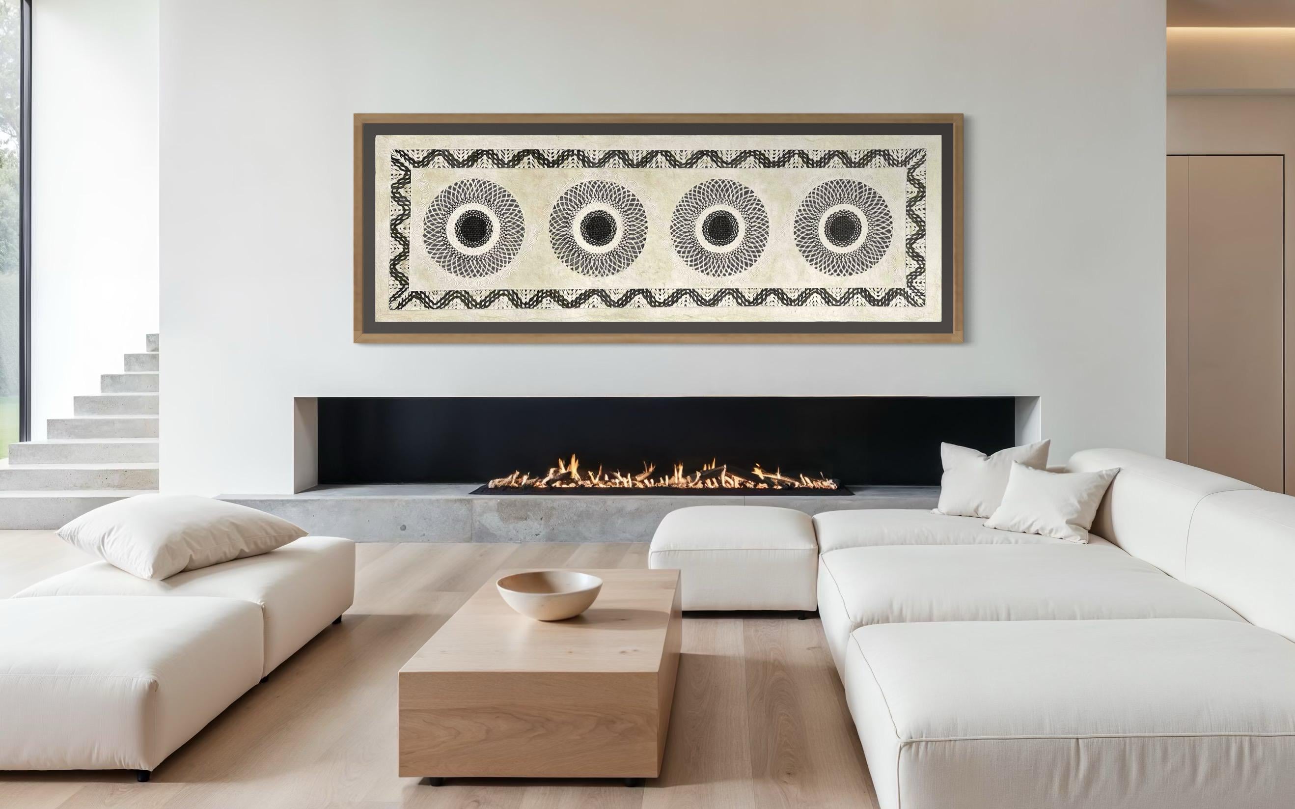 "Sunburst Run" ∙ Amate Art  70"x23.5"  (Unframed)