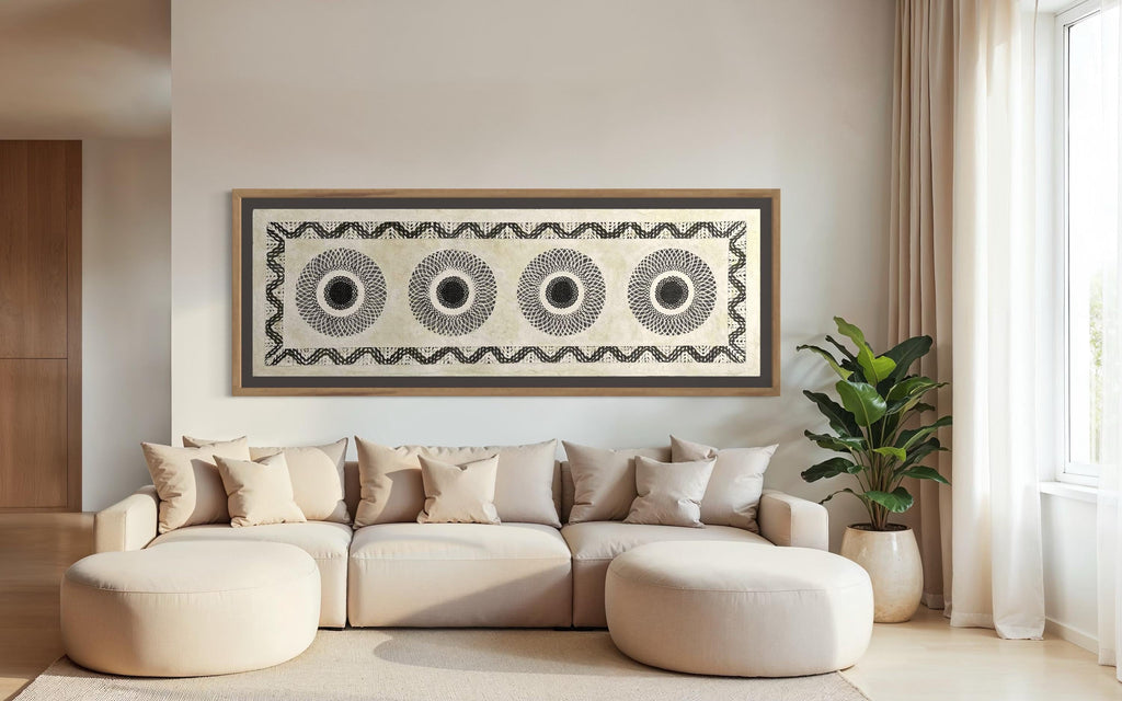 "Sunburst Run" ∙ Amate Art  70"x23.5"  (Unframed)