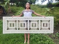 "Cascade Squares" ∙ Amate Art  70"x23.5" (Unframed)