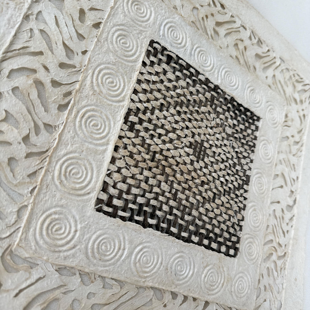 "Spiral Square" ∙ Amate Art  15.75"x15.75"  (Unframed)