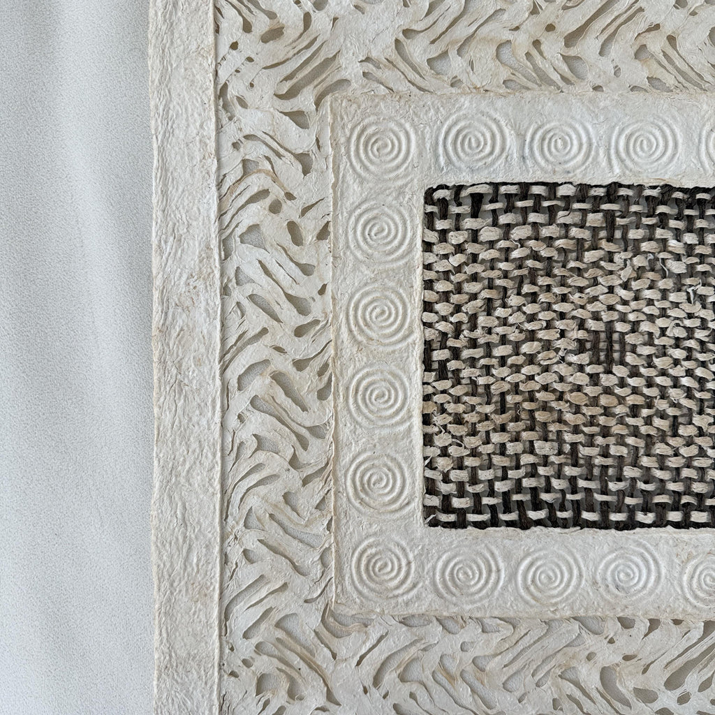 "Spiral Square" ∙ Amate Art  15.75"x15.75"  (Unframed)