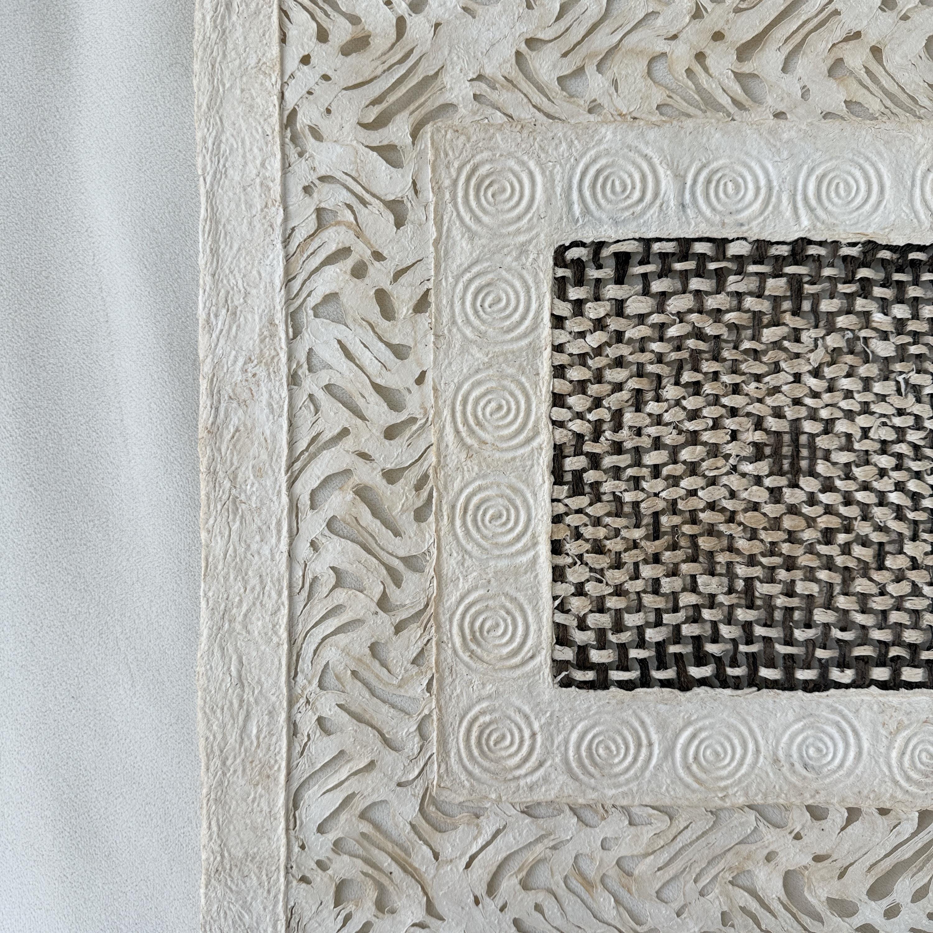 "Spiral Square" ∙ Amate Art  15.75"x15.75"  (Unframed)