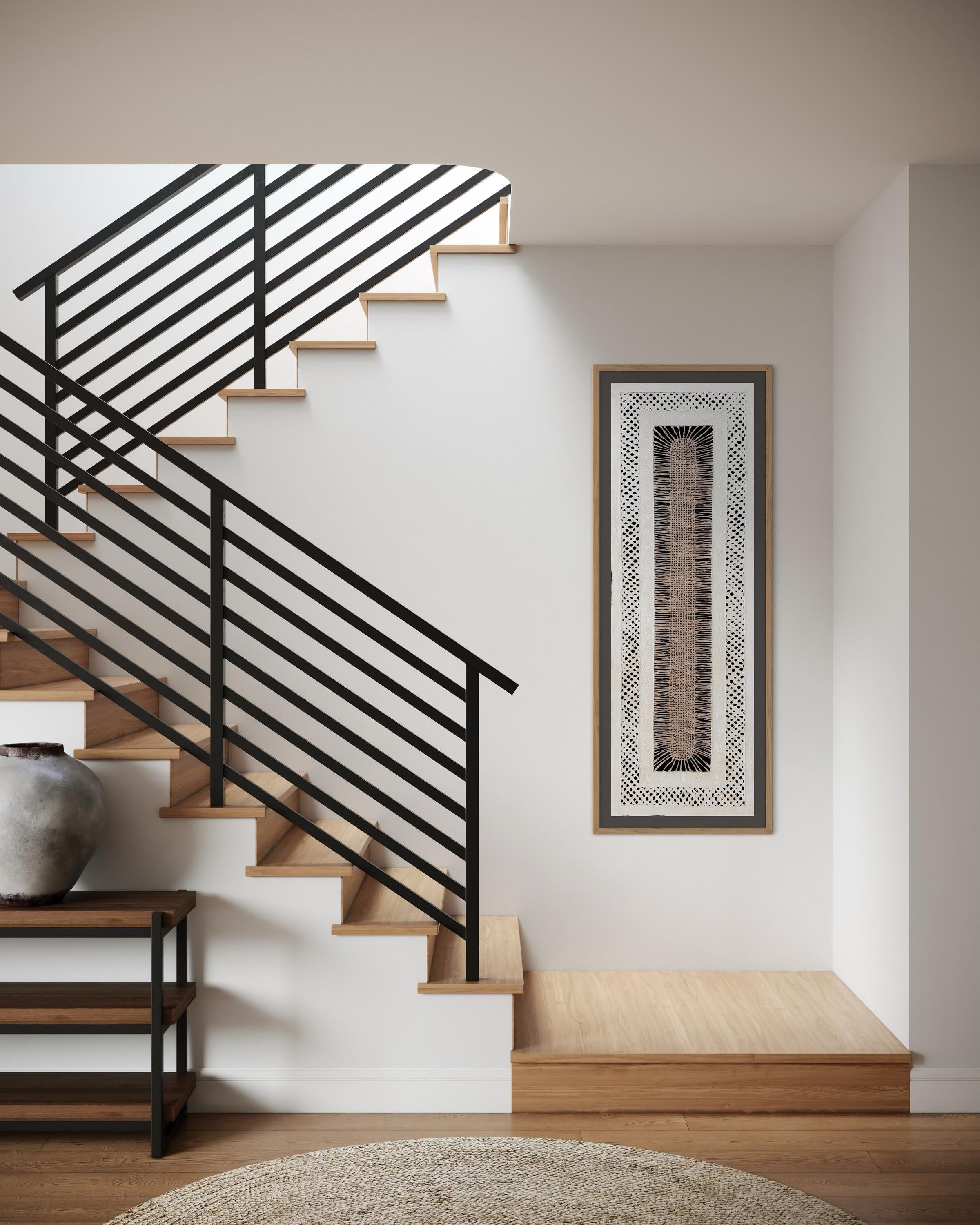 "Basket Weave" ∙ Amate Art  47"x15.5"  (Unframed)