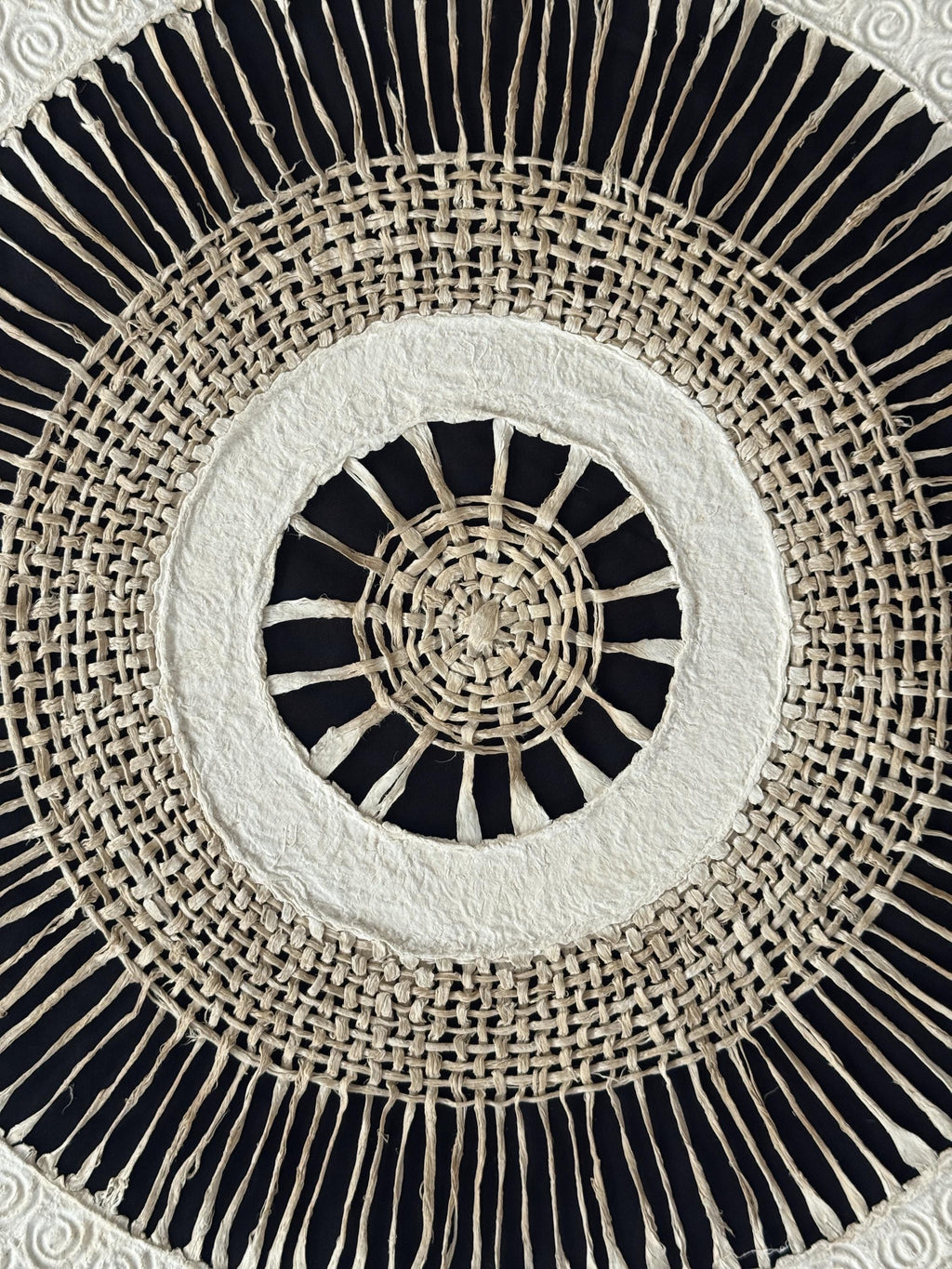 "Circular Weave" ∙ Amate Art  35"x35"  (Framed)