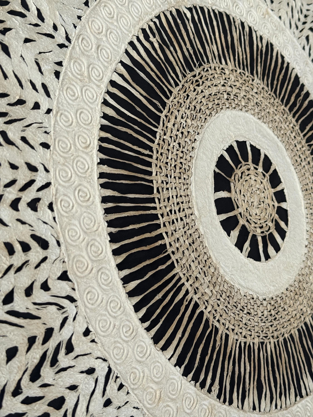 "Circular Weave" ∙ Amate Art  35"x35"  (Framed)