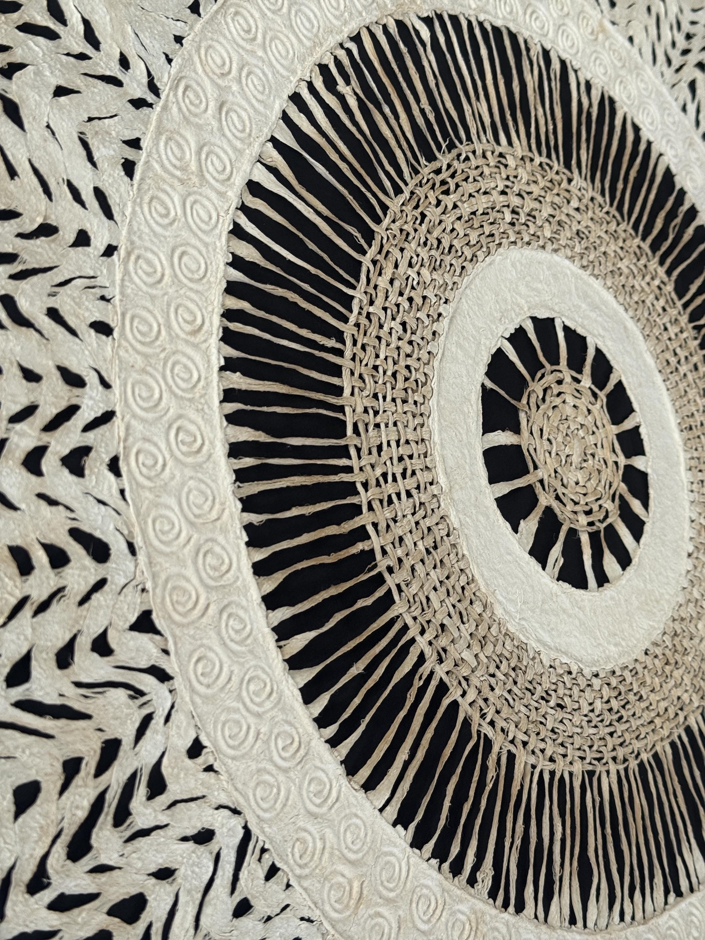 "Circular Weave" ∙ Amate Art  35"x35"  (Framed)