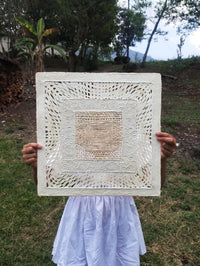 "Square Weave" ∙ Amate Art  15.75"x15.75"  (Unframed)