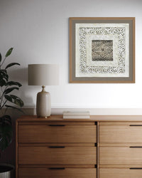 "Spiral Square" ∙ Amate Art  15.75"x15.75"  (Unframed)