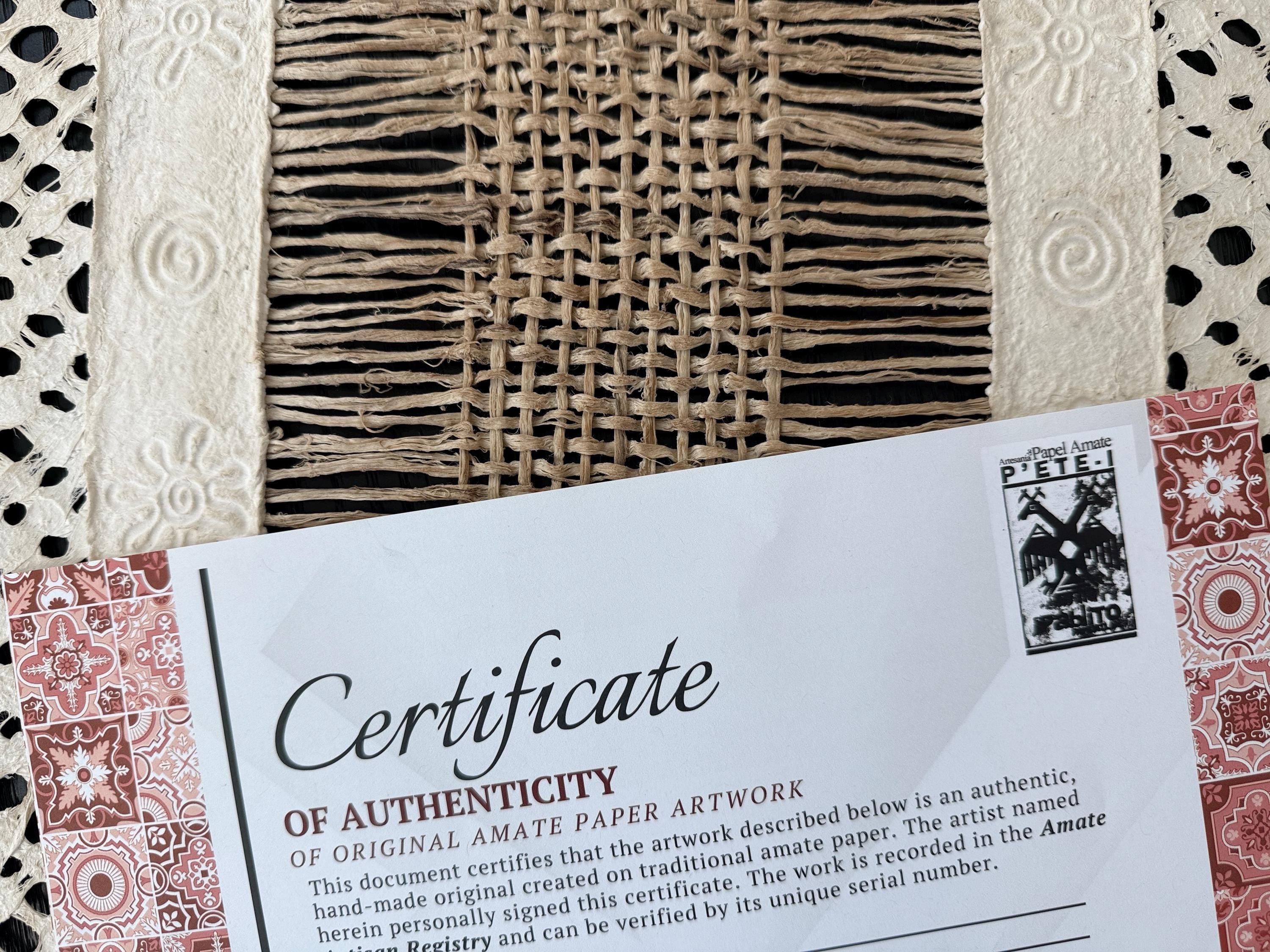 "Basket Weave" ∙ Amate Art  47"x15.5"  (Unframed)