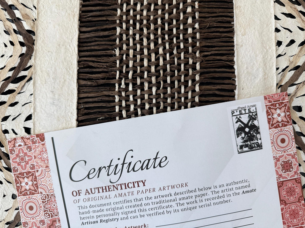 "Waves" ∙ Amate Art  47"x15.5"  (Unframed)