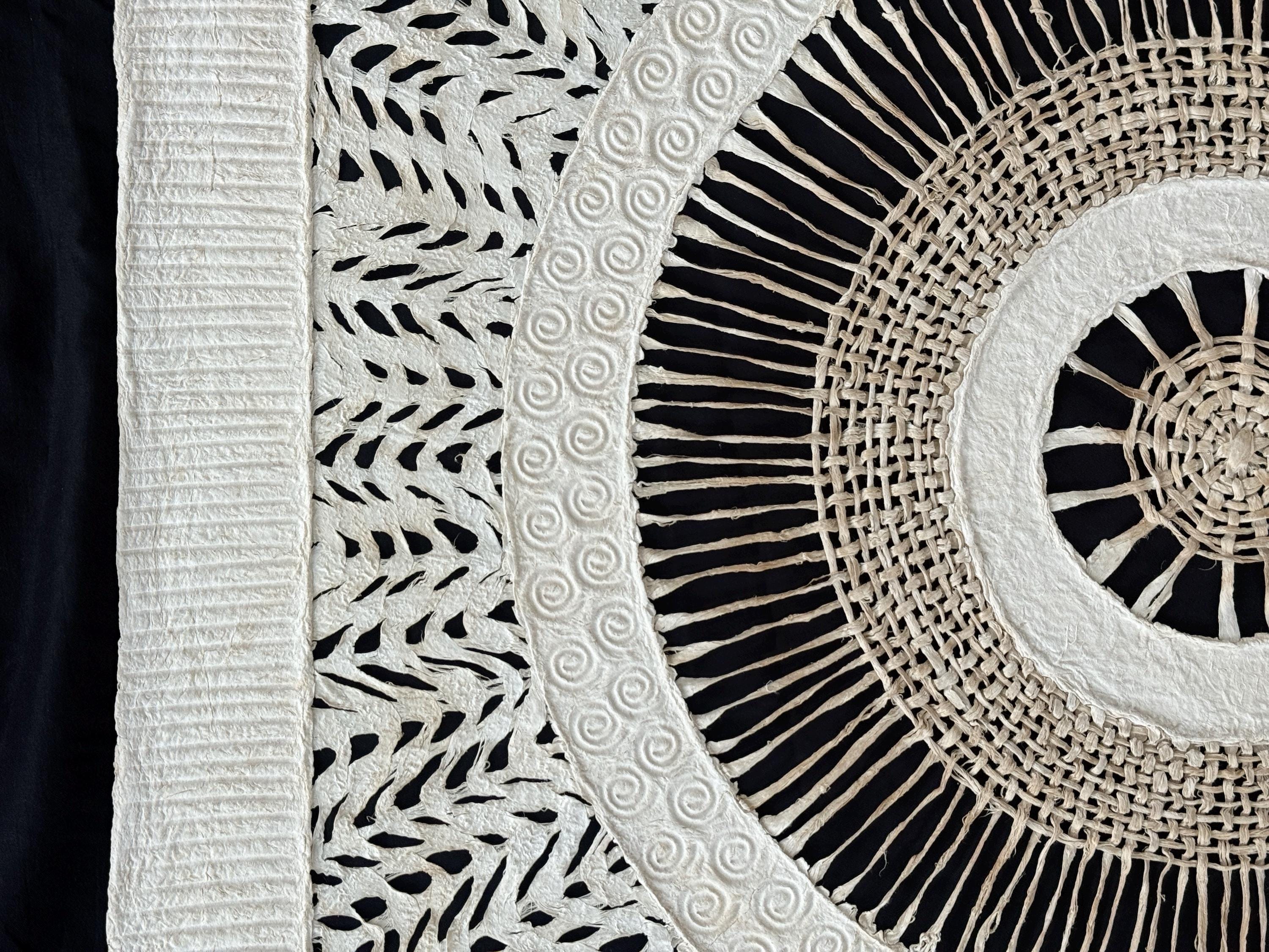 "Circular Weave" ∙ Amate Art  28"x28"  (Unframed)