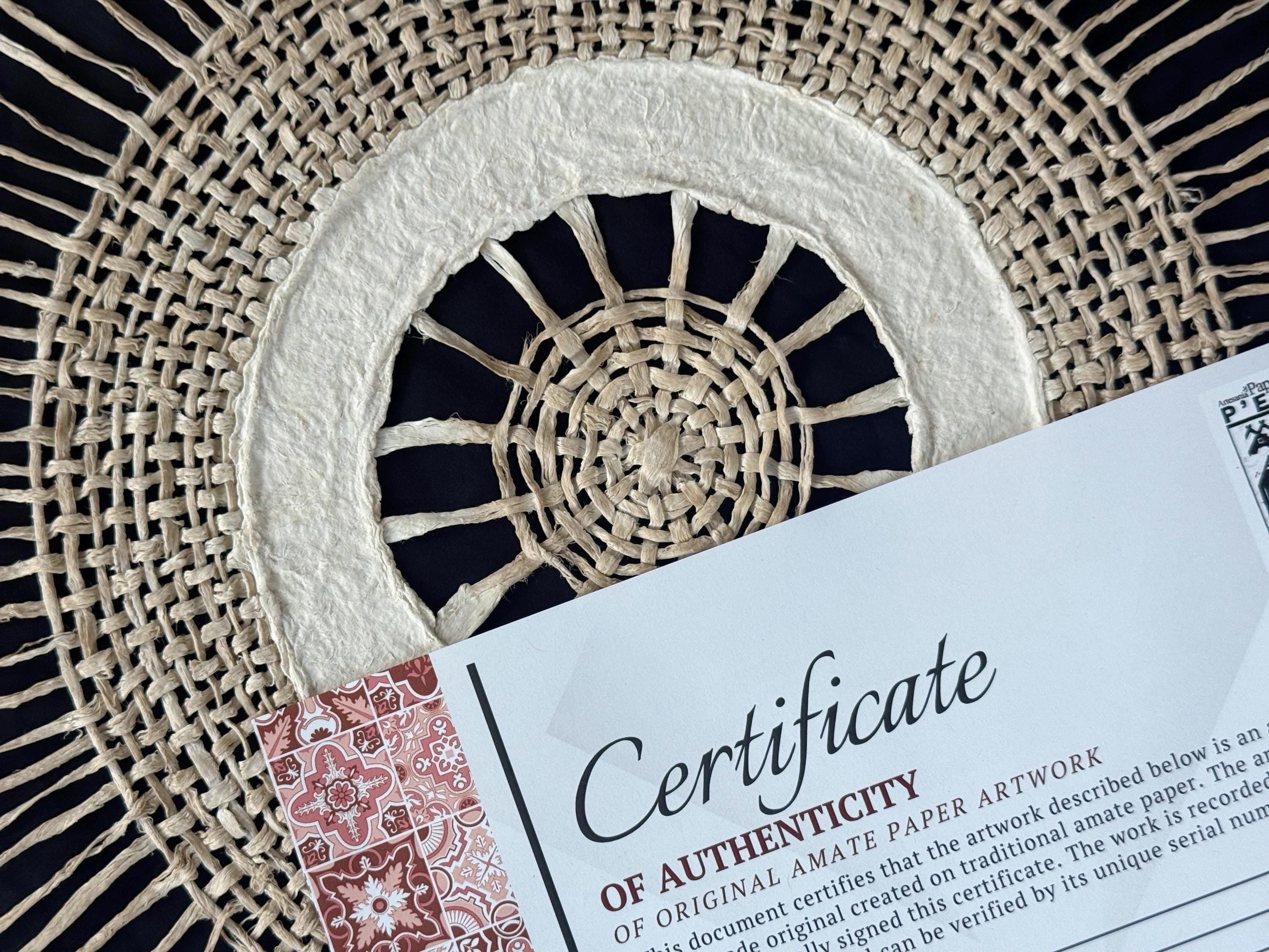 "Circular Weave" ∙ Amate Art  28"x28"  (Unframed)