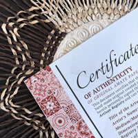 "Sun Weave" ∙ Amate Art  15.75"x15.75"  (Unframed)