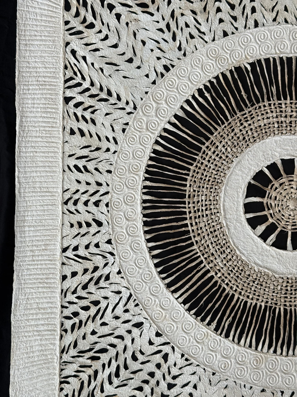 "Circular Weave" ∙ Amate Art  35"x35"  (Framed)