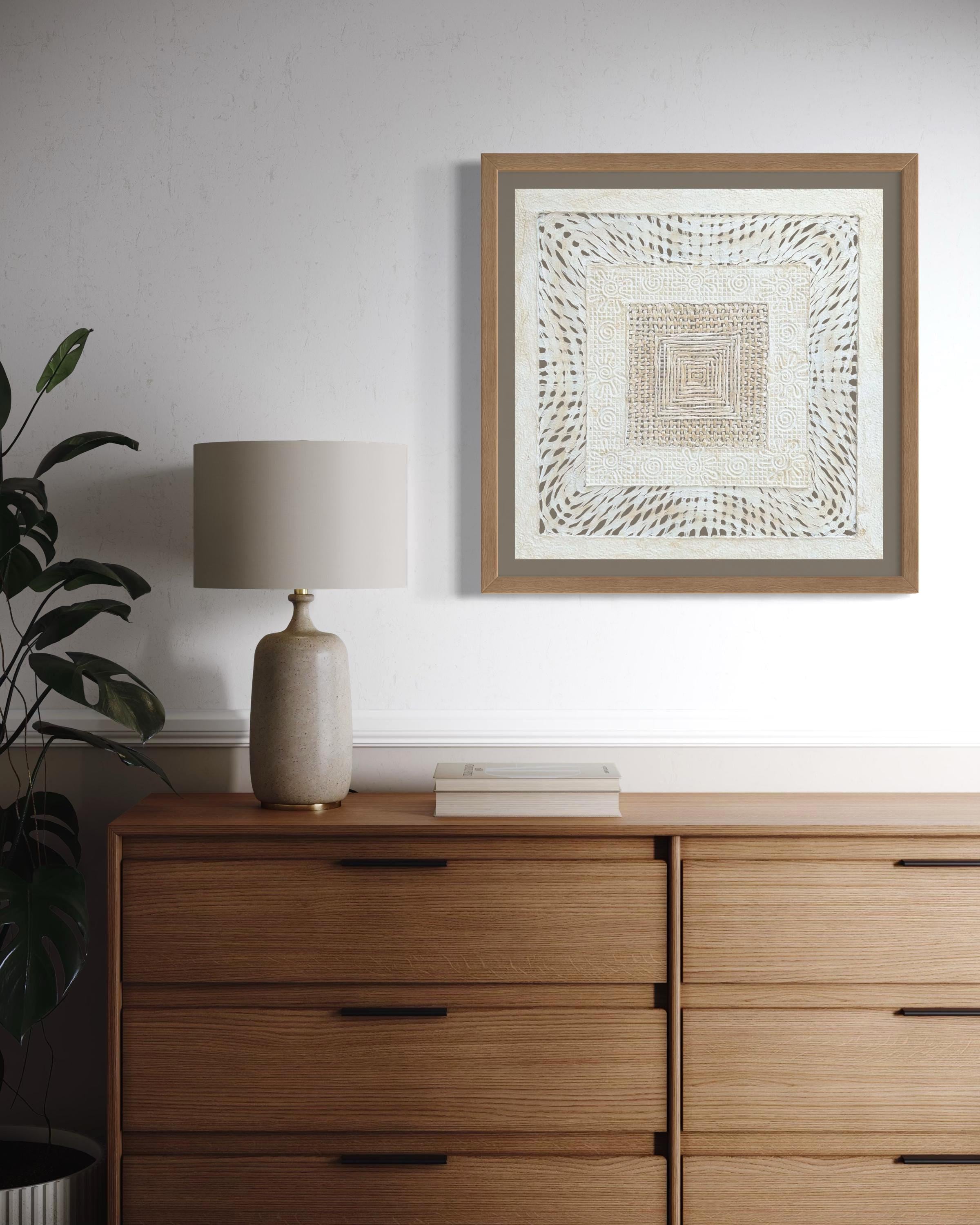 "Square Weave" ∙ Amate Art  15.75"x15.75"  (Unframed)