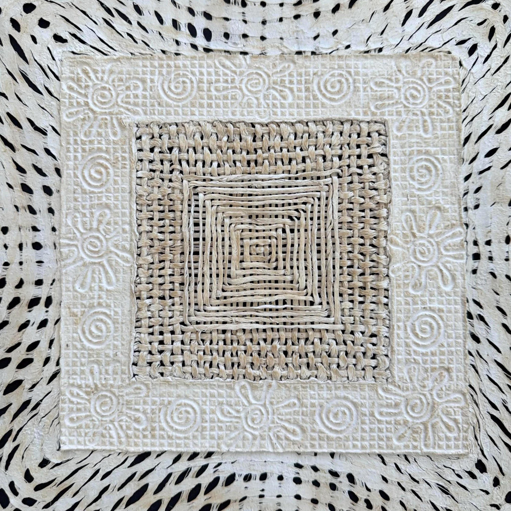 "Square Weave" ∙ Amate Art  15.75"x15.75"  (Unframed)