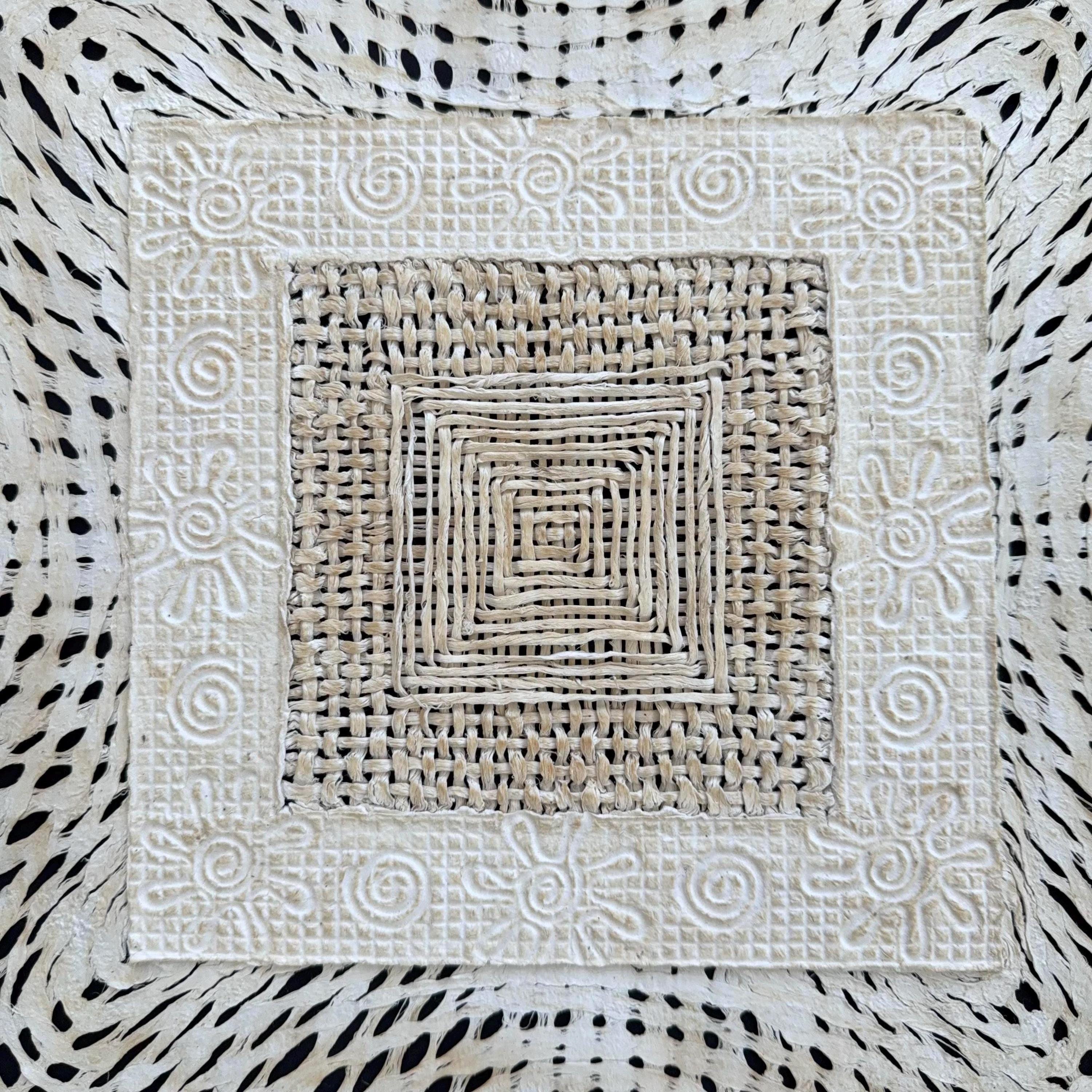 "Square Weave" ∙ Amate Art  15.75"x15.75"  (Unframed)
