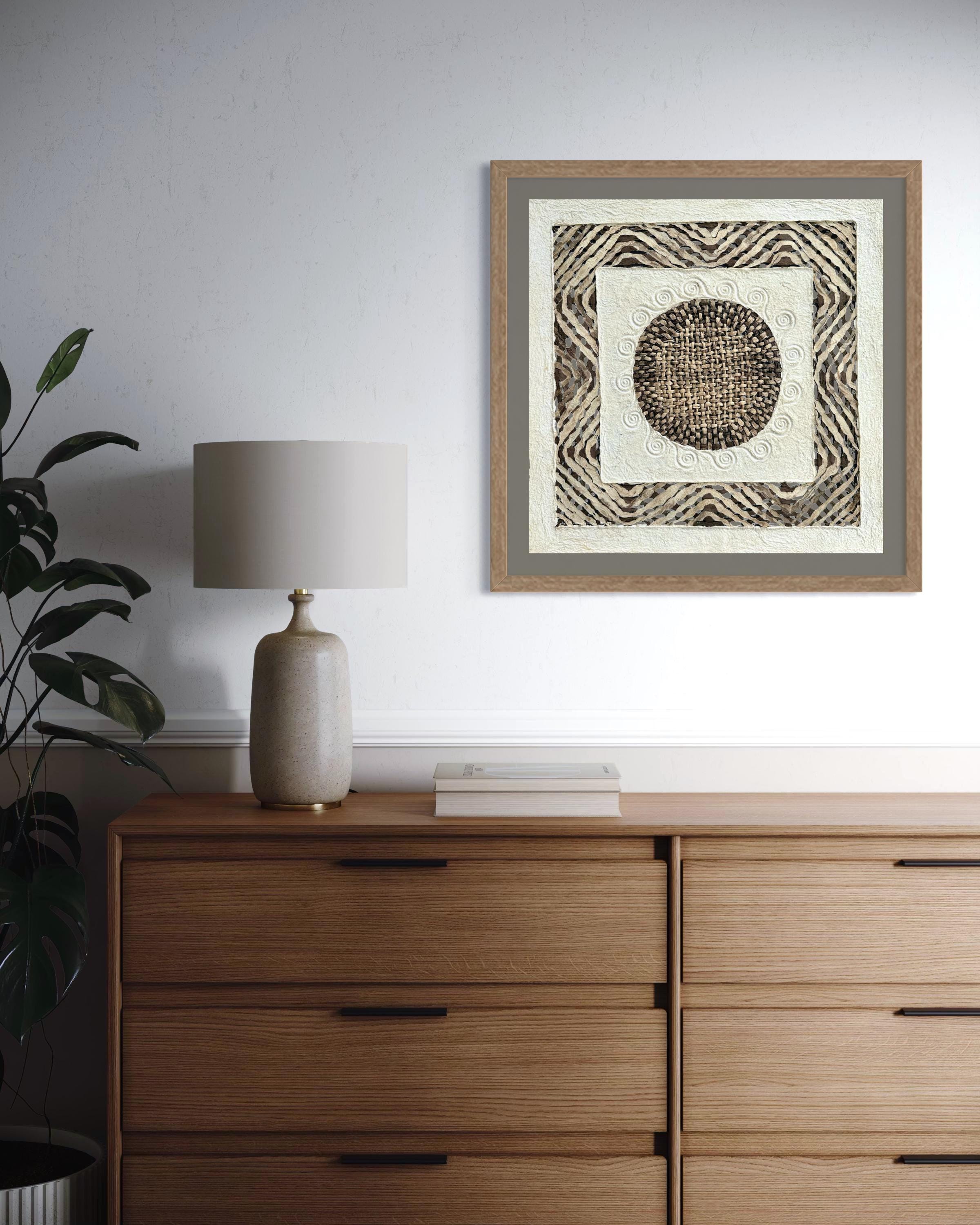 "Halo Circle" ∙ Amate Art  15.75"x15.75"  (Unframed)