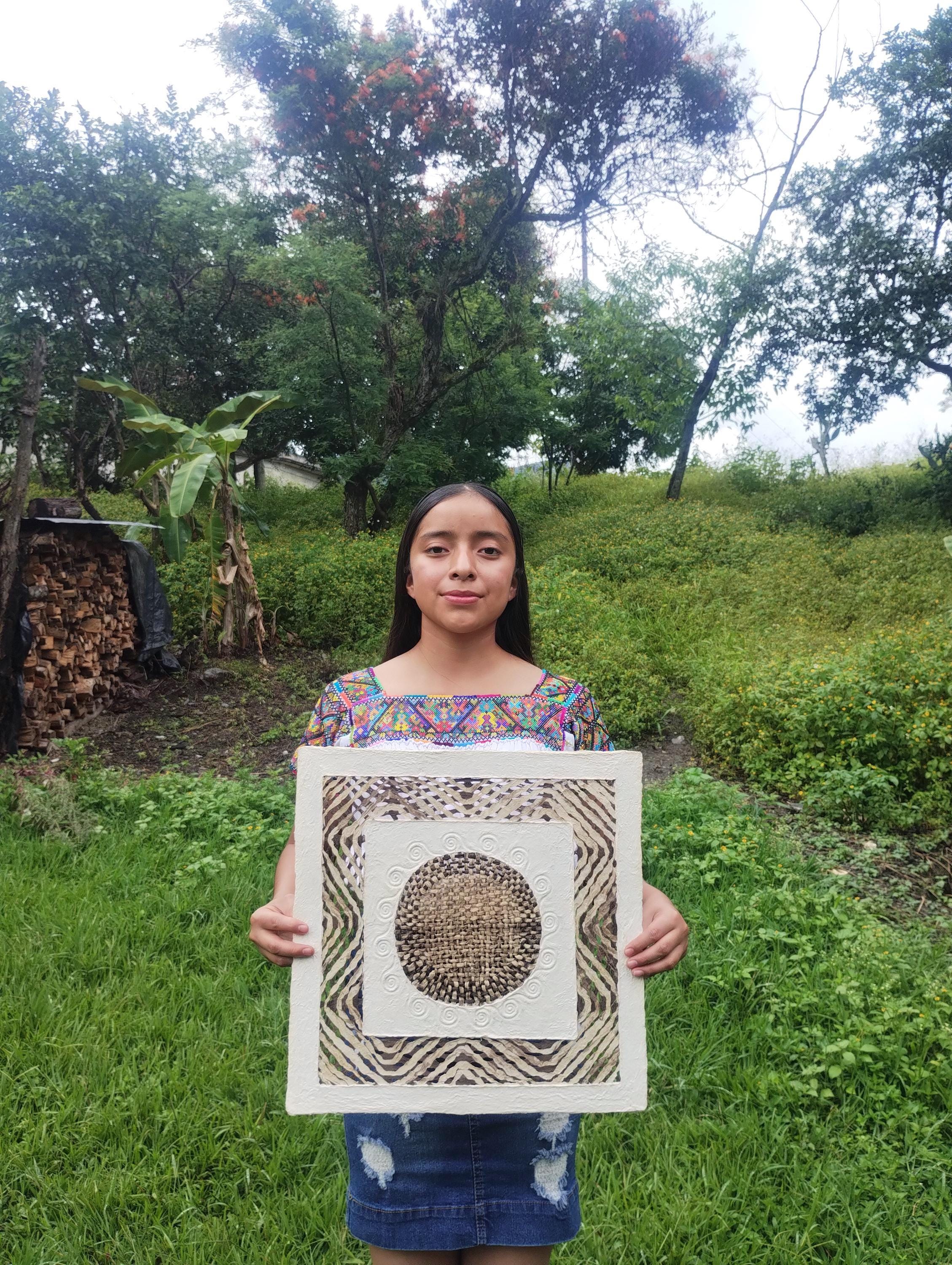 "Halo Circle" ∙ Amate Art  15.75"x15.75"  (Unframed)