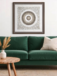 "Circular Weave" ∙ Amate Art  35"x35"  (Framed)