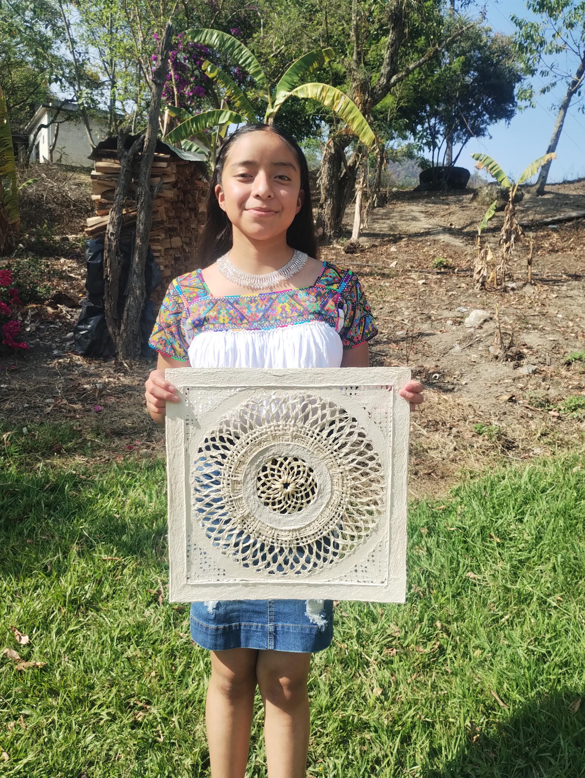 "Mandala Weave" ∙ Amate Art  15.75"x15.75"  (Unframed)