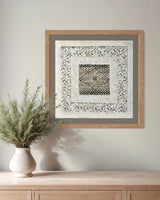 "Spiral Square" ∙ Amate Art  15.75"x15.75"  (Unframed)