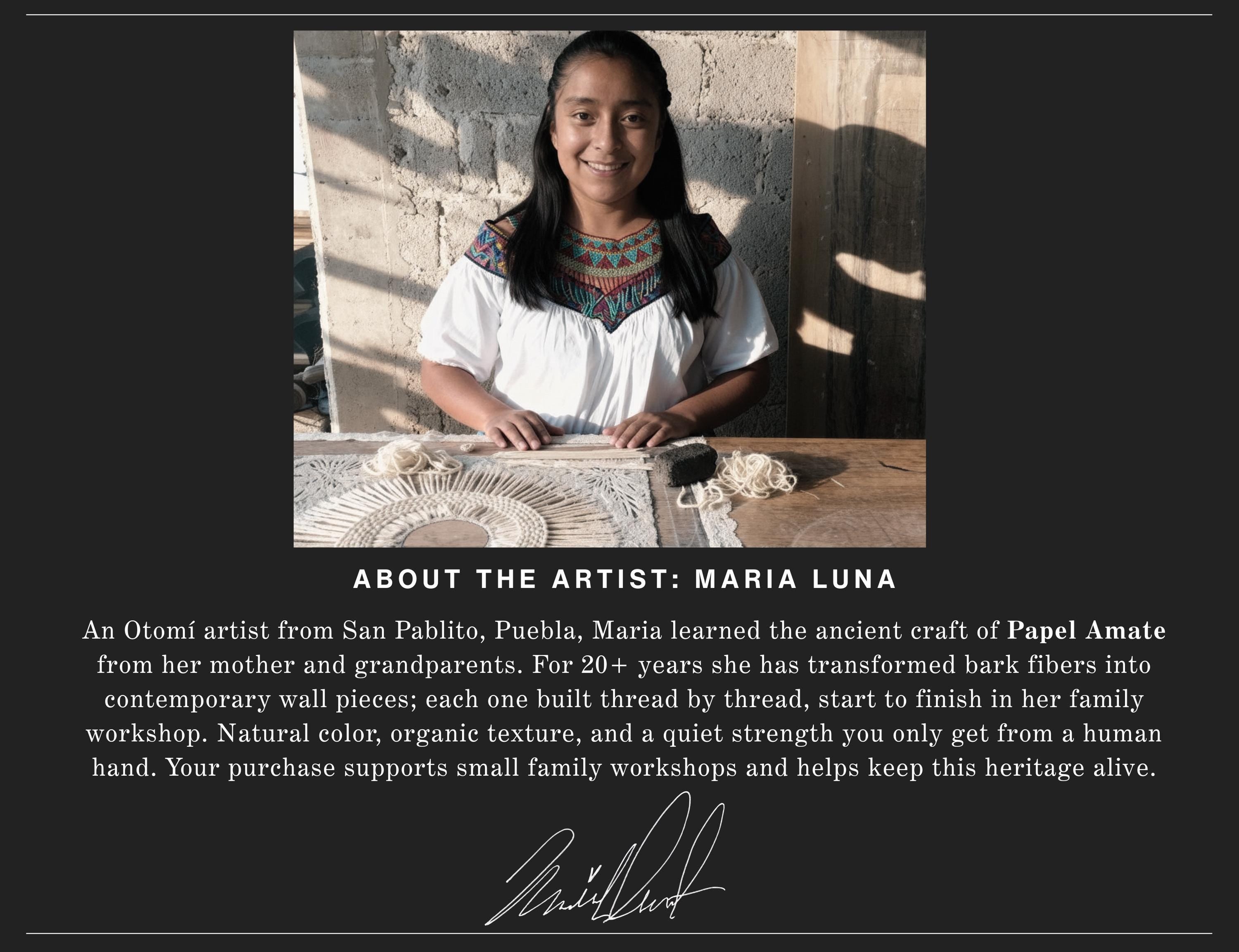 "Square Mandala" ∙ Amate Art  15.75"x15.75"  (Unframed)