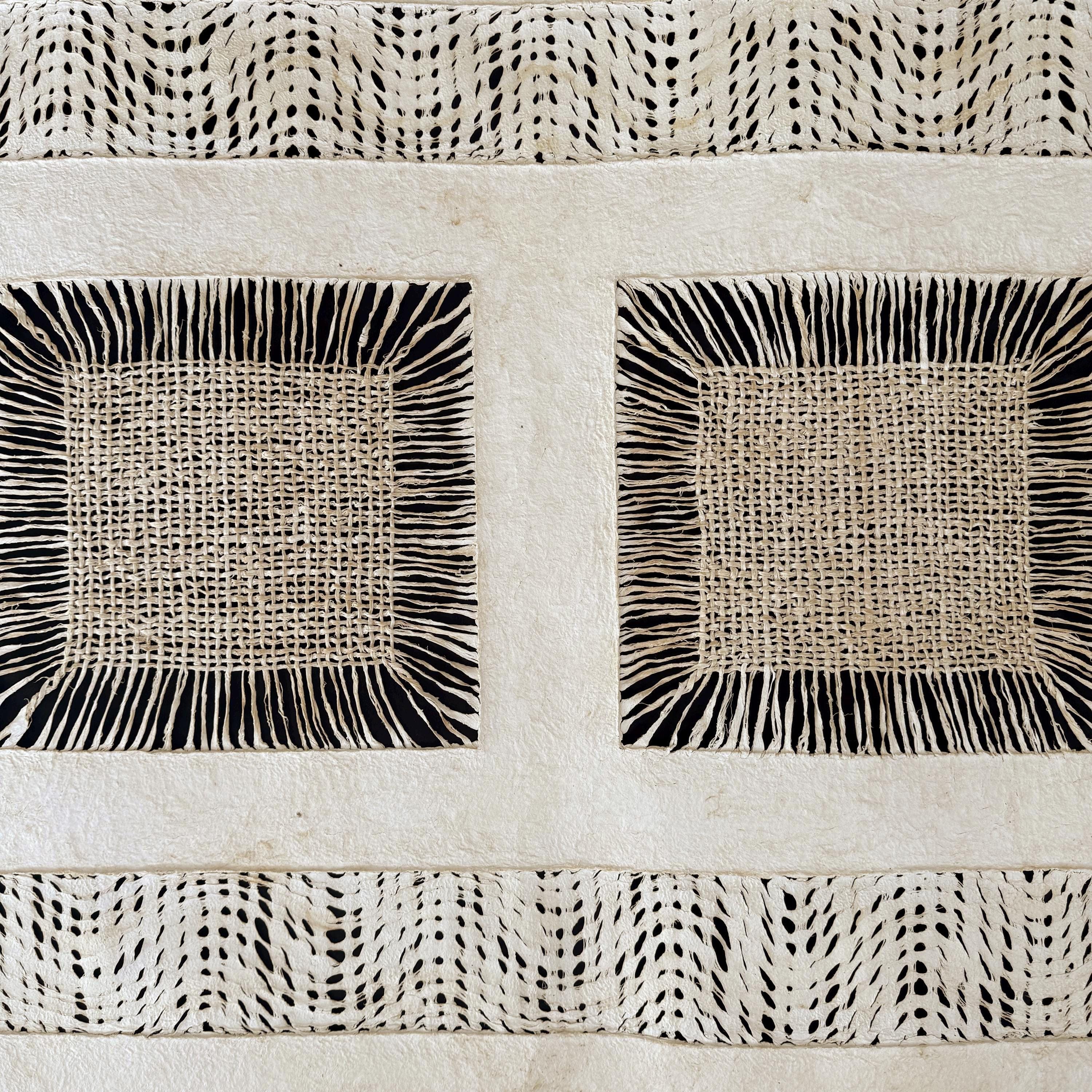 "Twin Squares" ∙ Amate Art  47.5"x31"  (Unframed)