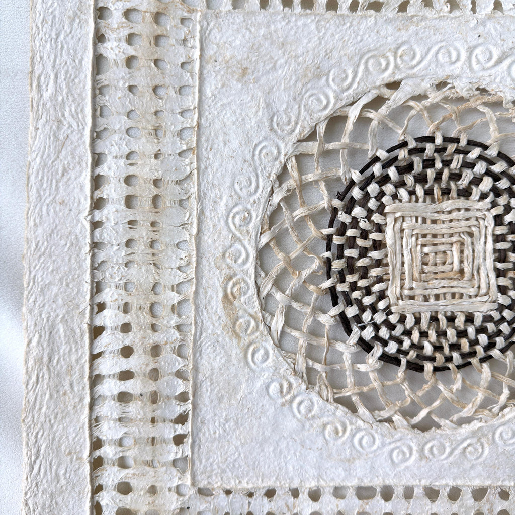 "Square Mandala" ∙ Amate Art  15.75"x15.75"  (Unframed)