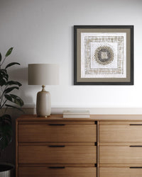 "Square Mandala" ∙ Amate Art  15.75"x15.75"  (Unframed)