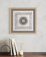 "Square Mandala" ∙ Amate Art  15.75"x15.75"  (Unframed)