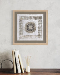 "Square Mandala" ∙ Amate Art  15.75"x15.75"  (Unframed)