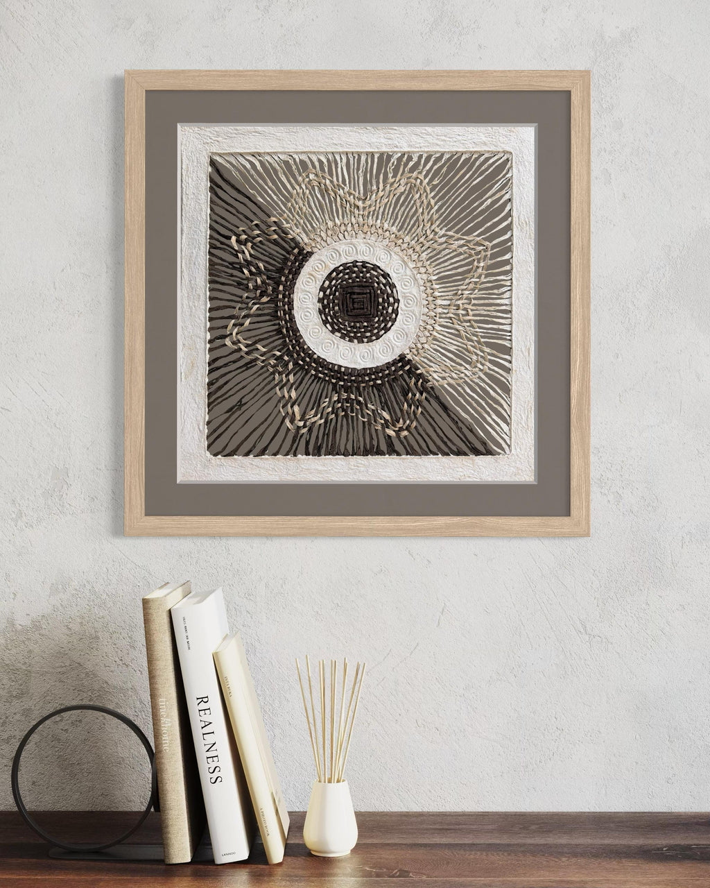"Sun Weave" ∙ Amate Art  15.75"x15.75"  (Unframed)