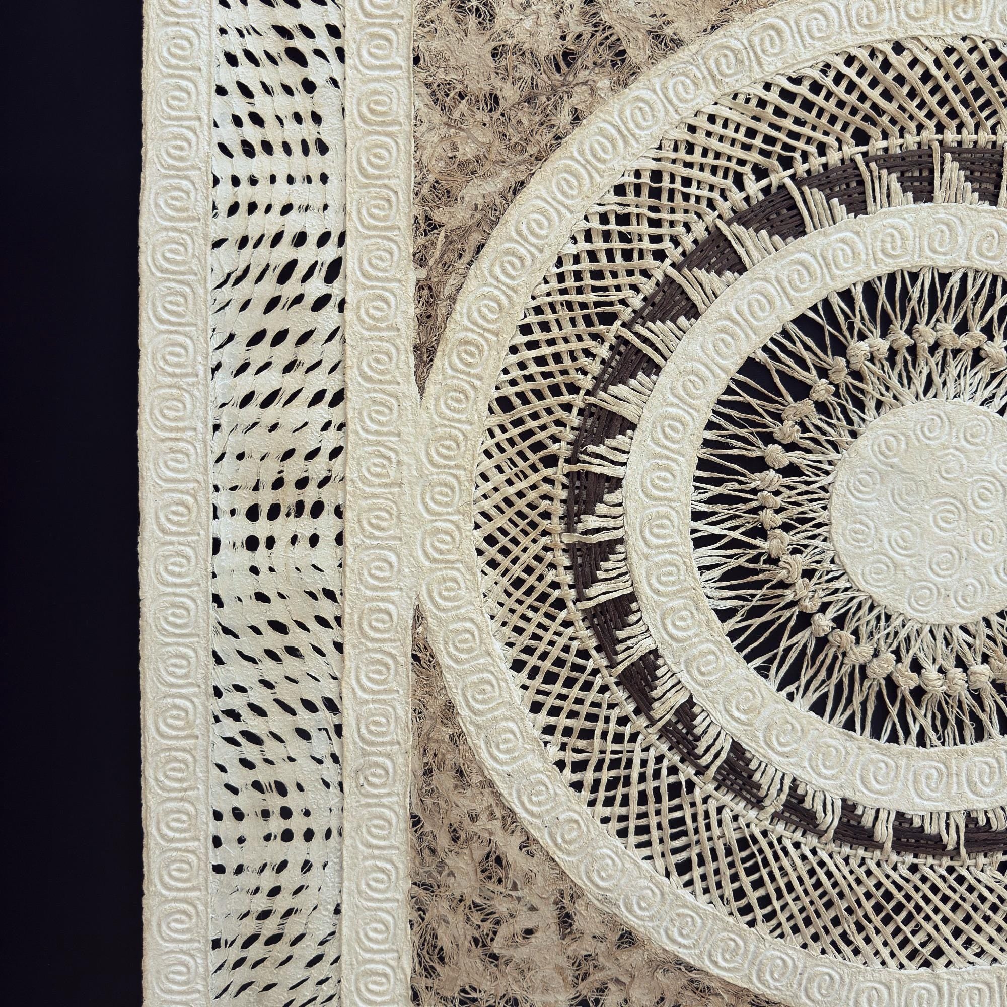 "Woven Mandala" ∙ Amate Art  28"x28"  (Unframed)