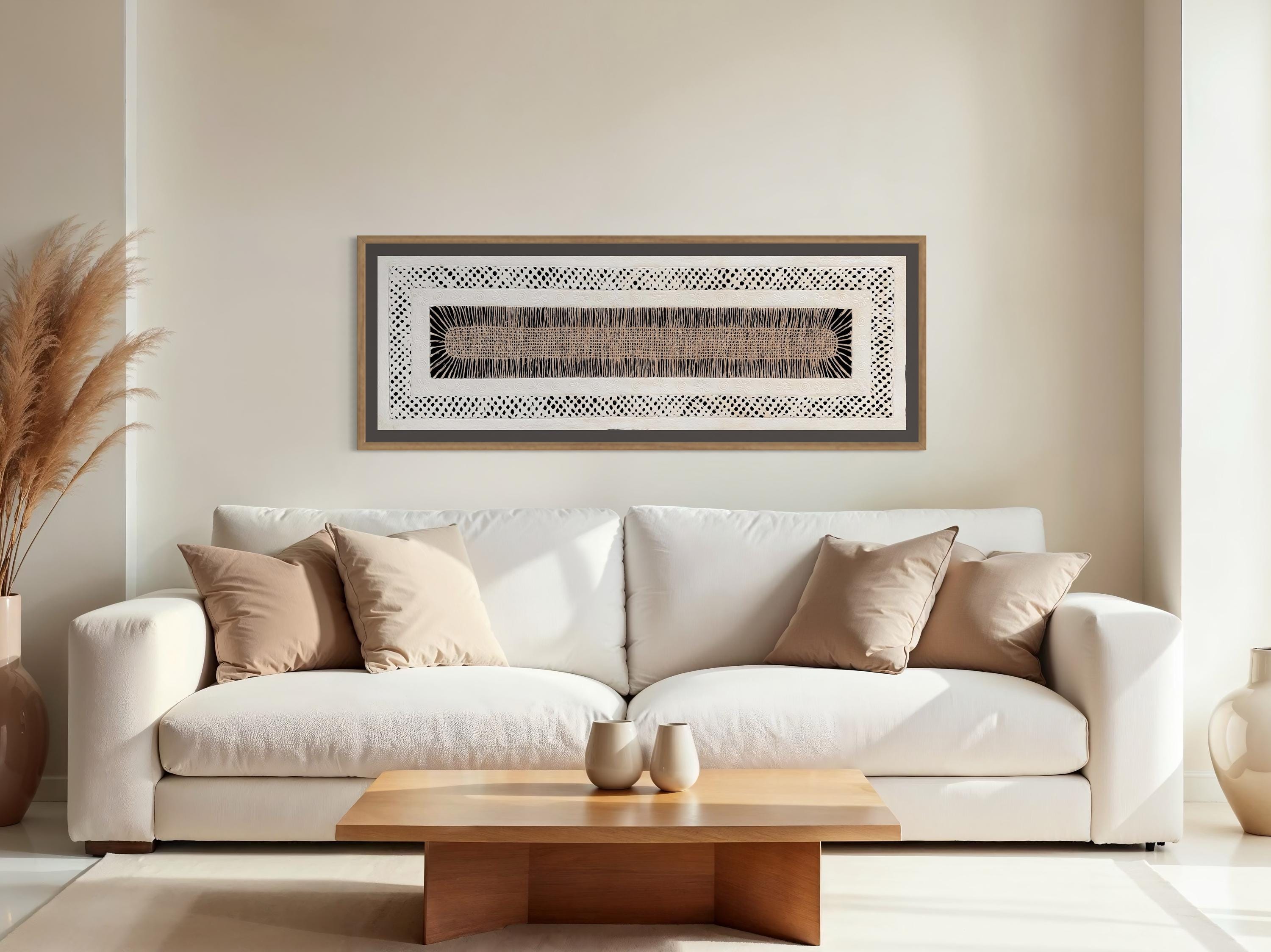 "Basket Weave" ∙ Amate Art  47"x15.5"  (Unframed)