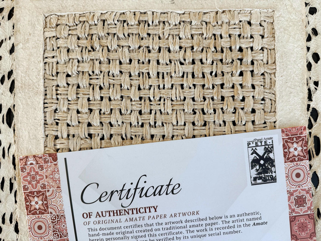 "Mosaic Square" ∙ Amate Art  23.5"x23.5"  (Unframed)