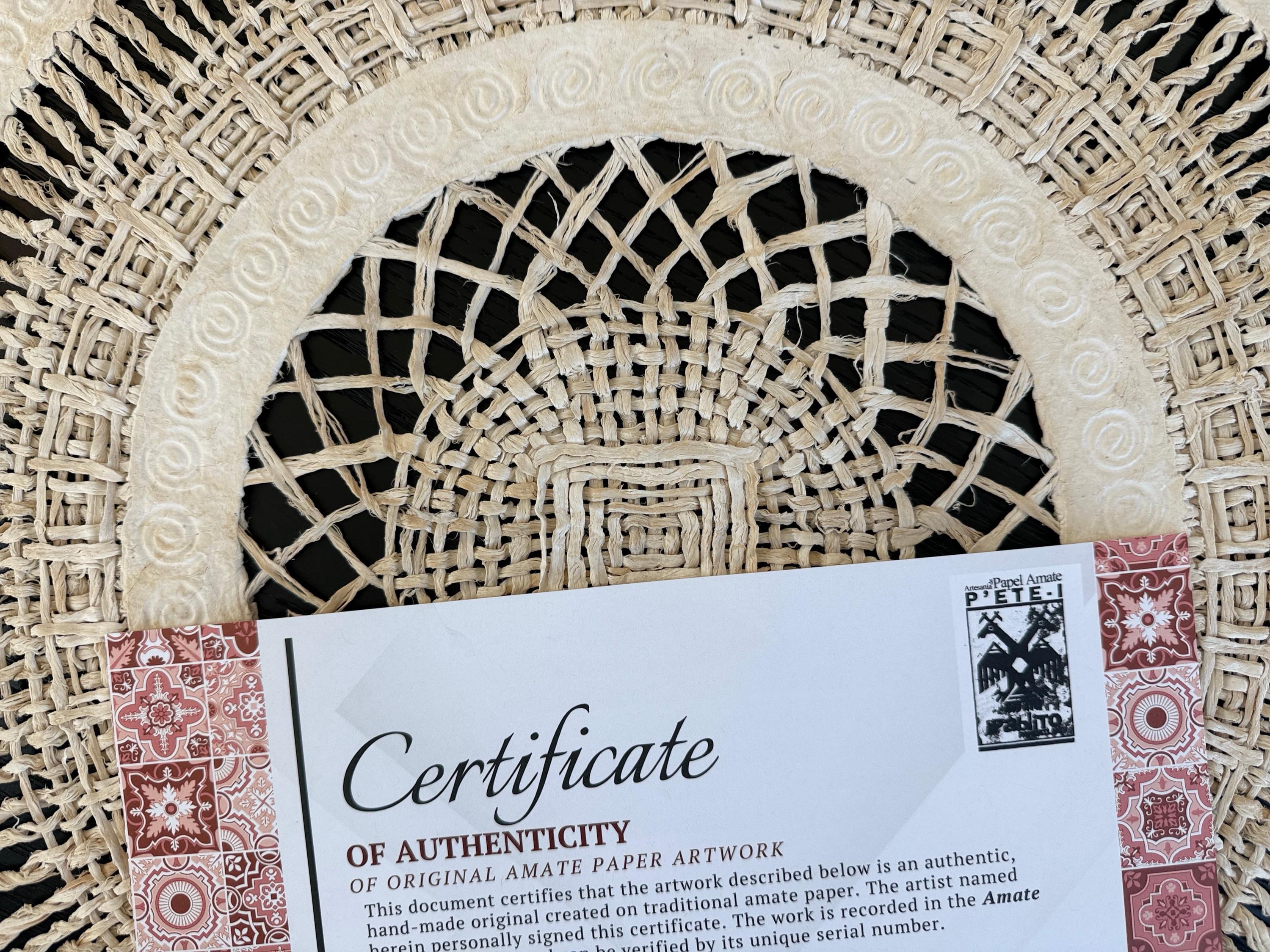 "Lattice Mandala" ∙ Amate Art  28"x28"  (Unframed)