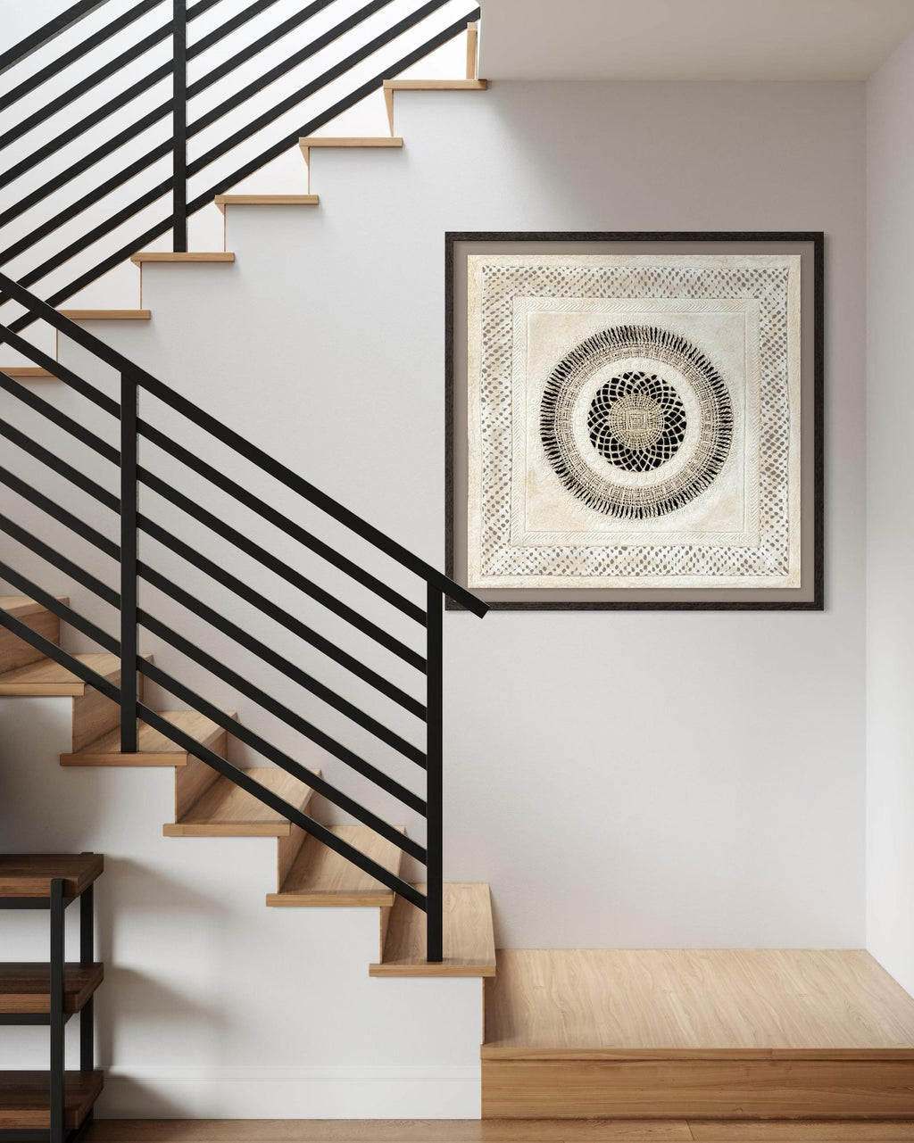 "Lattice Mandala" ∙ Amate Art  28"x28"  (Unframed)