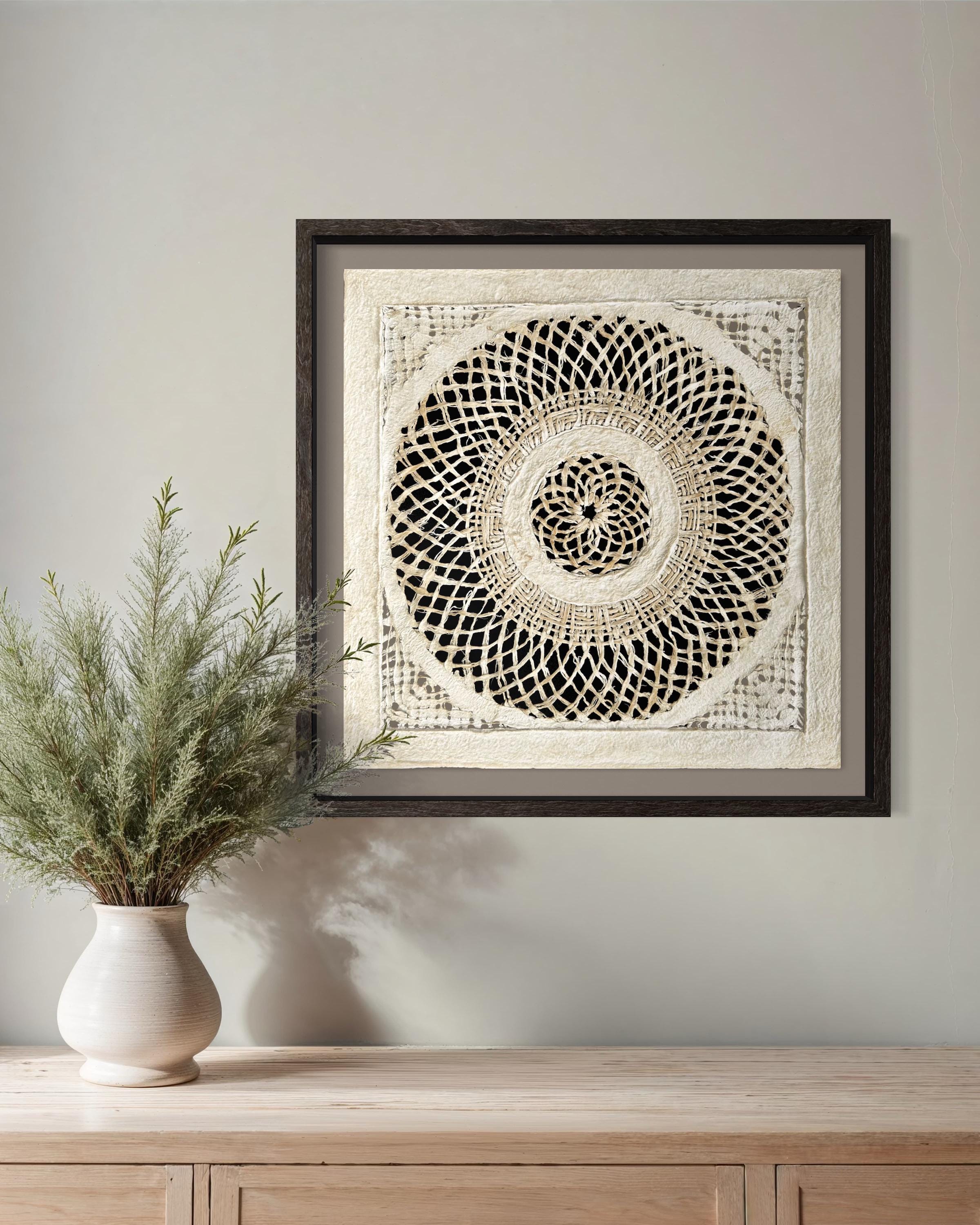 "Mandala Weave" ∙ Amate Art  15.75"x15.75"  (Unframed)