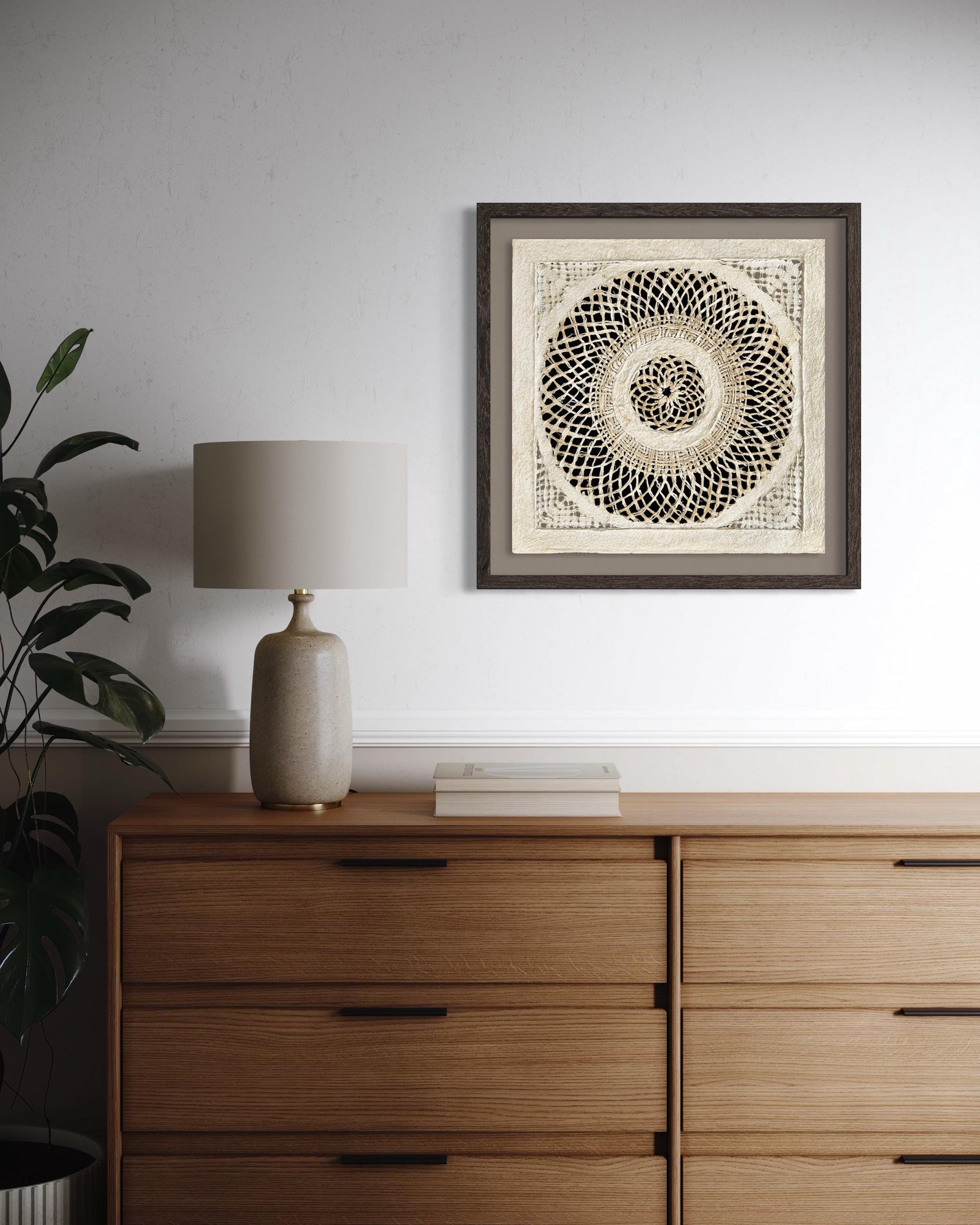 "Mandala Weave" ∙ Amate Art  15.75"x15.75"  (Unframed)