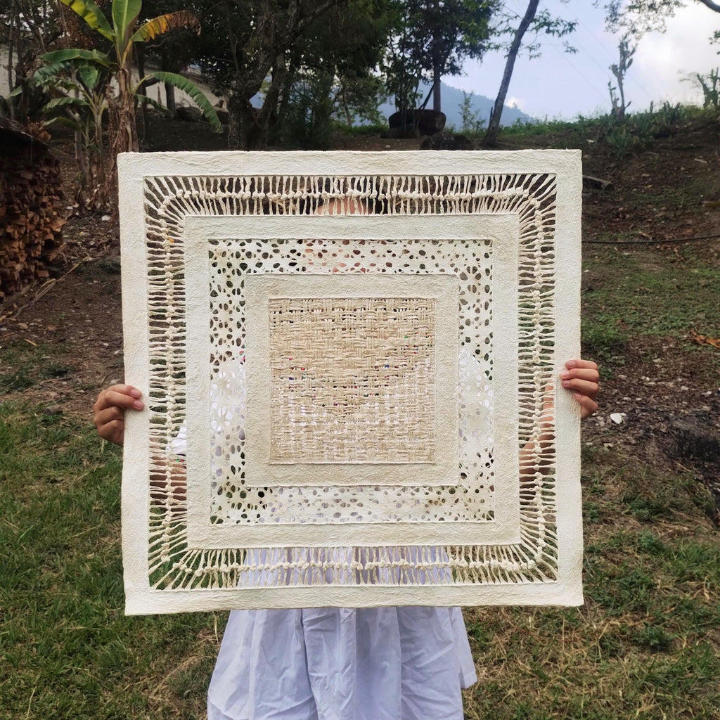 "Mosaic Square" ∙ Amate Art  23.5"x23.5"  (Unframed)