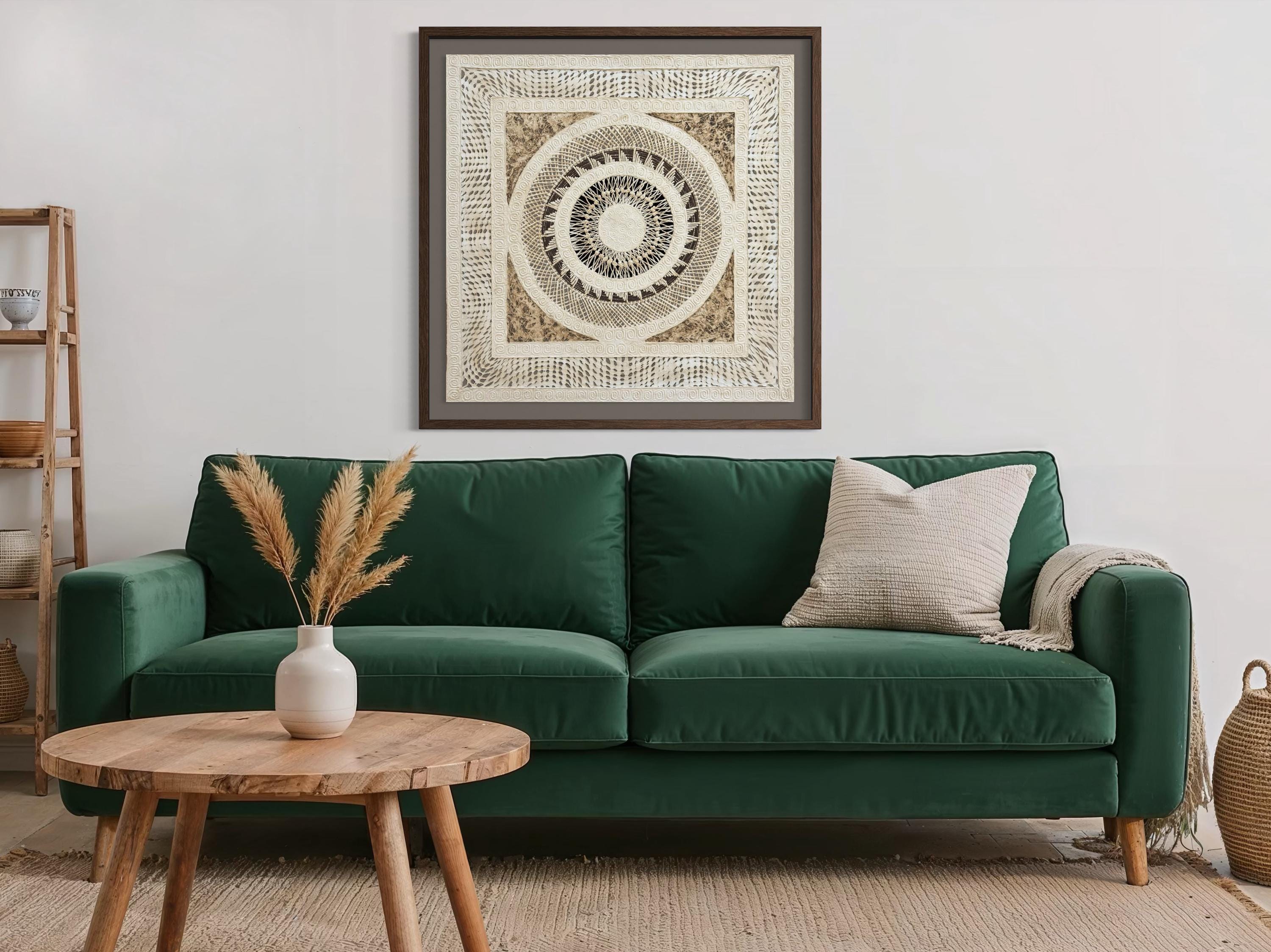 "Woven Mandala" ∙ Amate Art  28"x28"  (Unframed)
