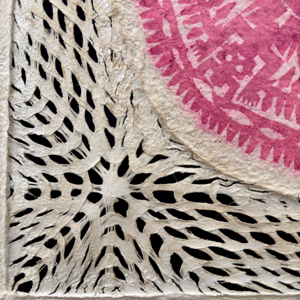 "Sunset Lace" ∙ Amate Art  15.75"x15.75"  (Unframed)