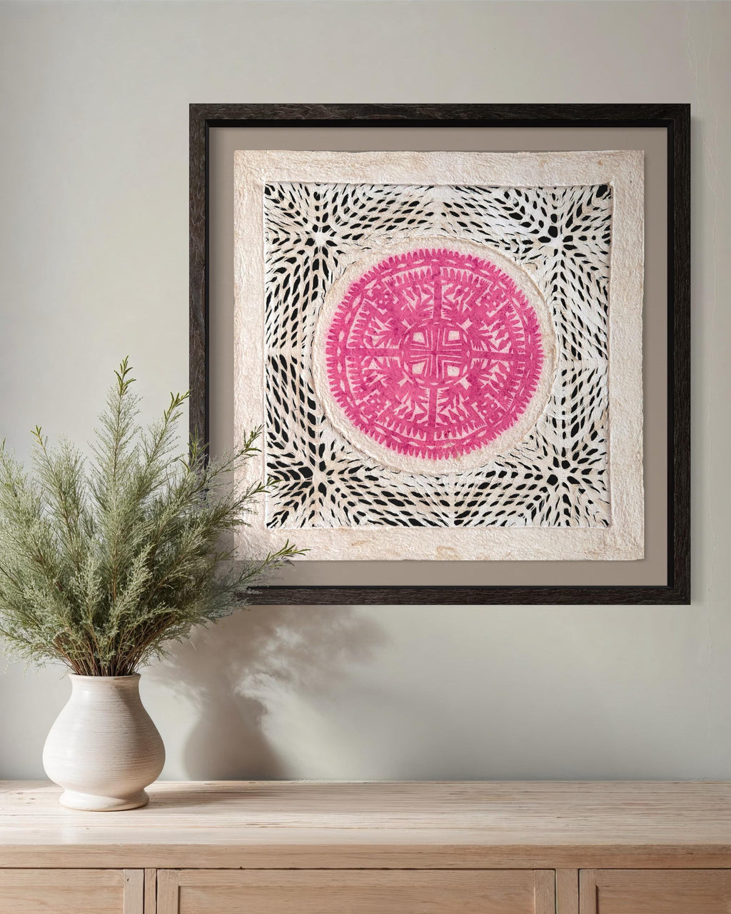 "Sunset Lace" ∙ Amate Art  15.75"x15.75"  (Unframed)