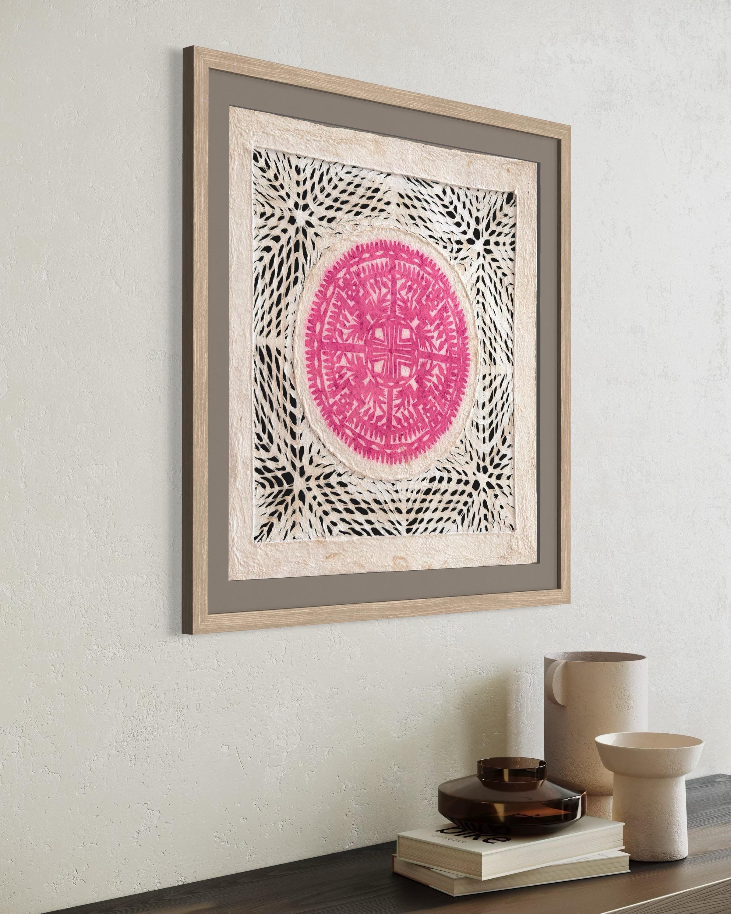 "Sunset Lace" ∙ Amate Art  15.75"x15.75"  (Unframed)