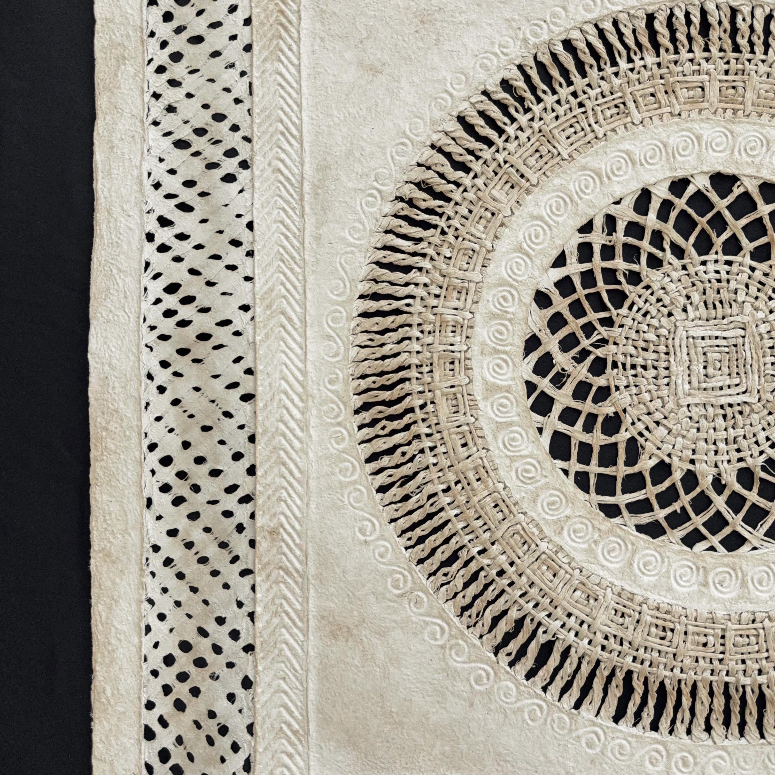 "Lattice Mandala" ∙ Amate Art  28"x28"  (Unframed)